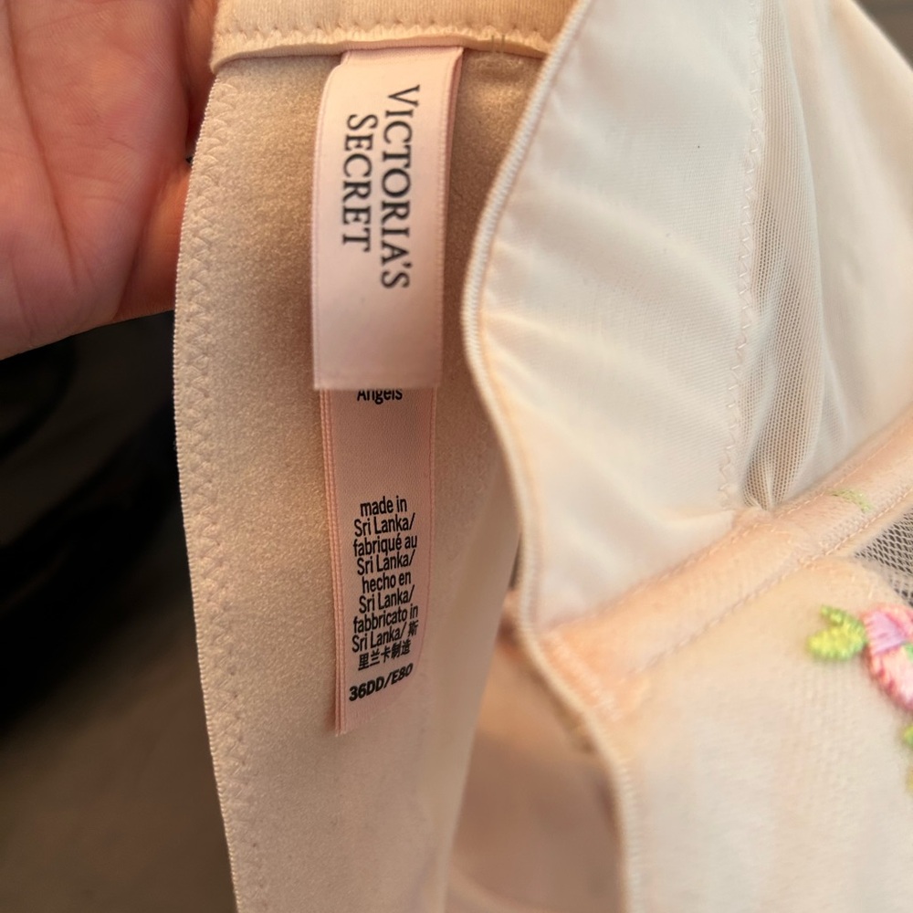Victoria’s Secret roses flower sewn corset bra top size 36DD